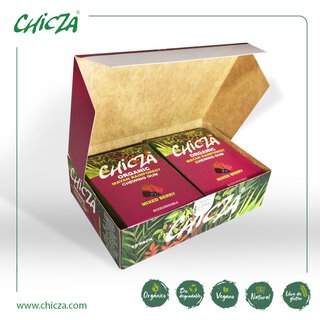 10er Pack CHICZA® Bio-Kaugummi Beeren Mix, 10x30 g