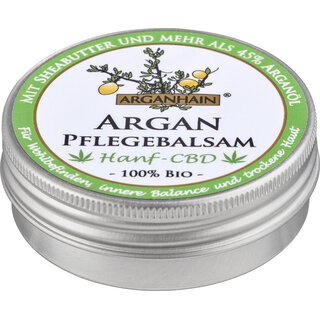 30 ml ARGANHAIN  Bio Argan-Pflegebalsam Hanf-CBD, ICADA-zertifizierte Naturkosmetik