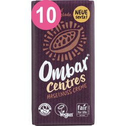 Ombar 10er Pack Ombar® CENTRES Haselnuss Creme...