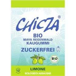 CHICZA® Bio-Kaugummi Limone ZUCKERFREI, 30 g