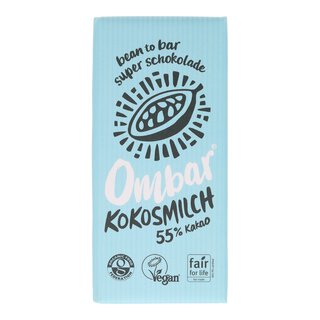 OMBAR Kokosmilch Bio Rohschokolade 70g