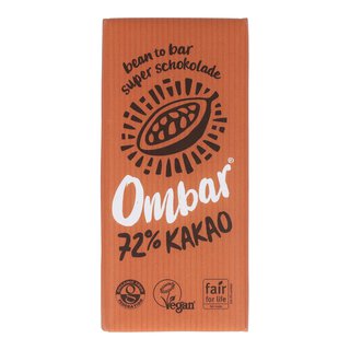OMBAR 72% Kakao Bio Rohschokolade 70g