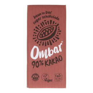 OMBAR 90% Kakao Bio Rohschokolade 70g