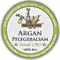 SALE! 30 ml ARGANHAIN Bio Arganl-Pflegebalsam Hanf/CBD